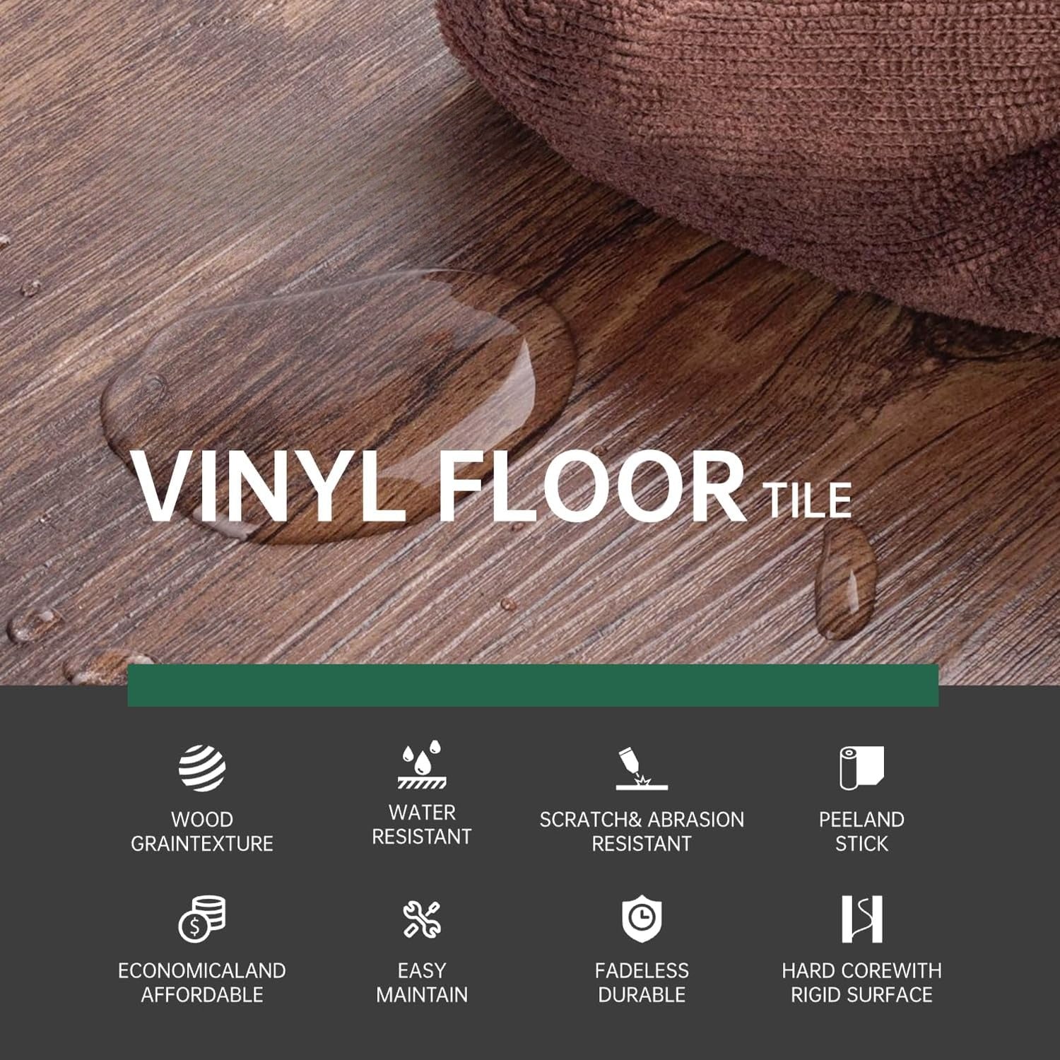 Peel And Stick Vinyl Flooring 36 Pack