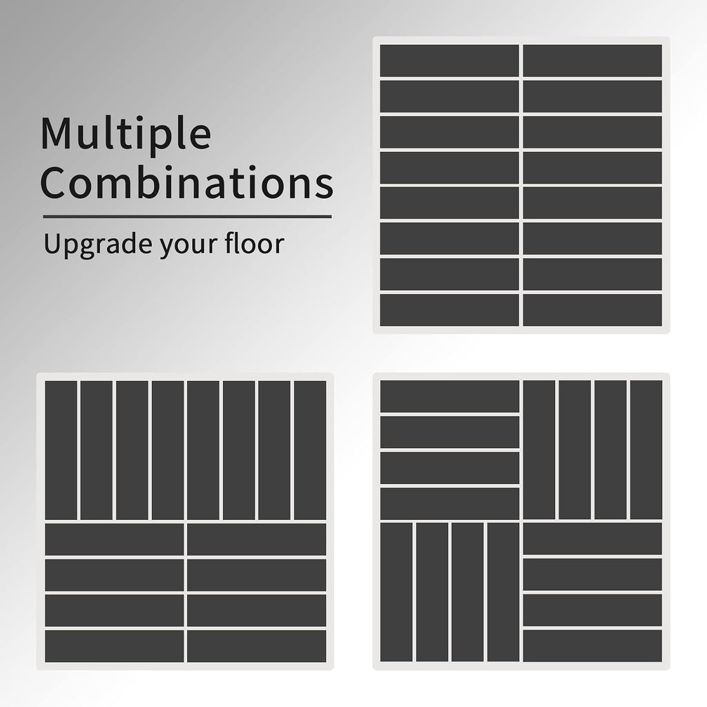 36 Pack 12"x12" Interlocking Plastic Deck Tiles