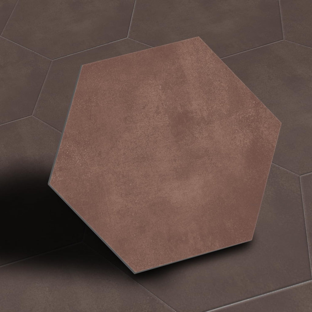 Hexagon Peel And Stick LVT Flooring 24Pcs