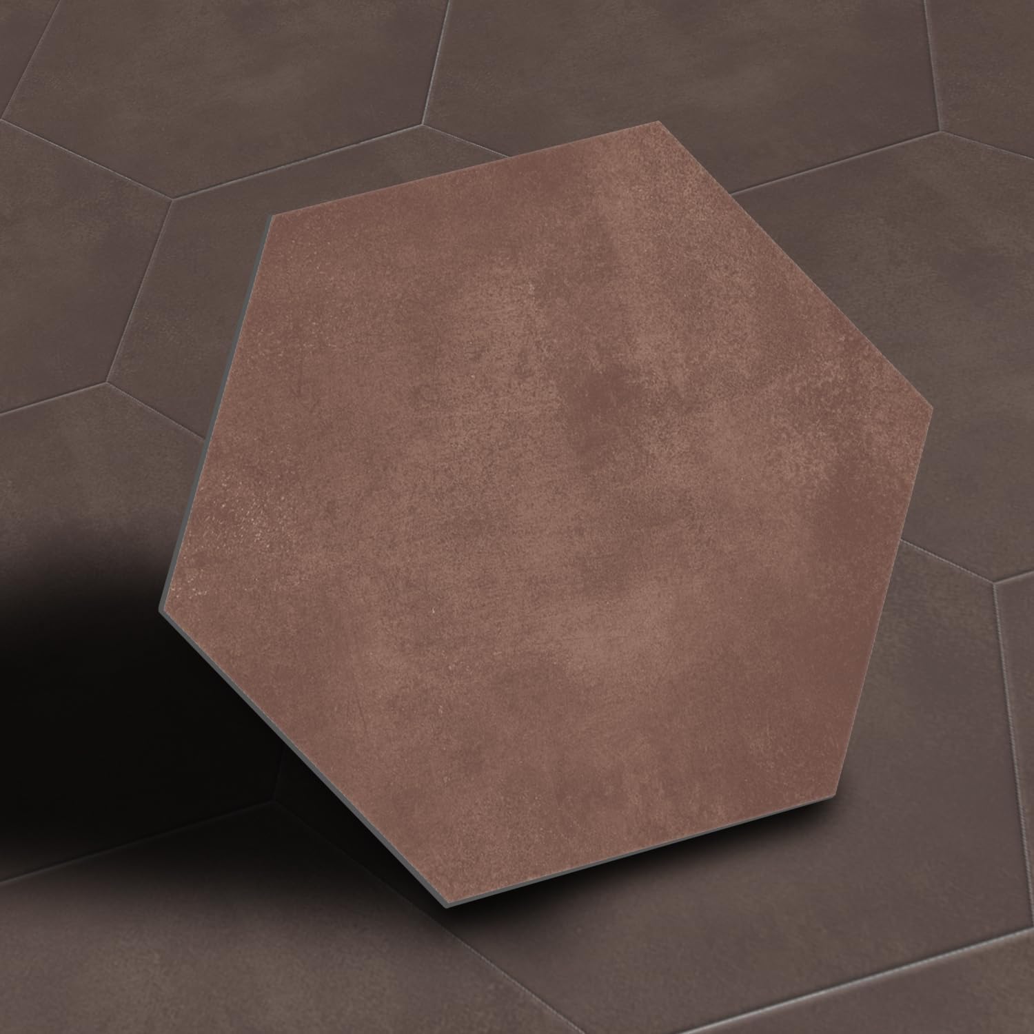 Hexagon Peel And Stick LVT Flooring 24Pcs