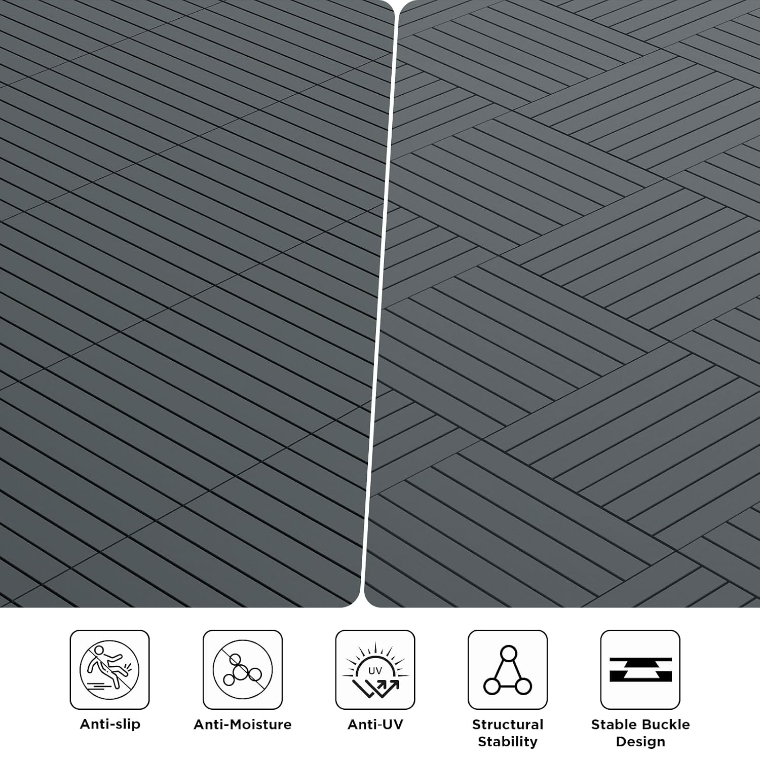 Interlocking 12x24'' Deck Tiles