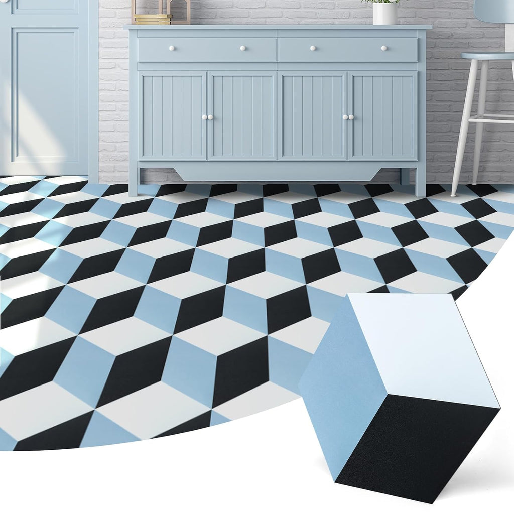 Hexagon Peel And Stick Floor Tiles 30-Pack