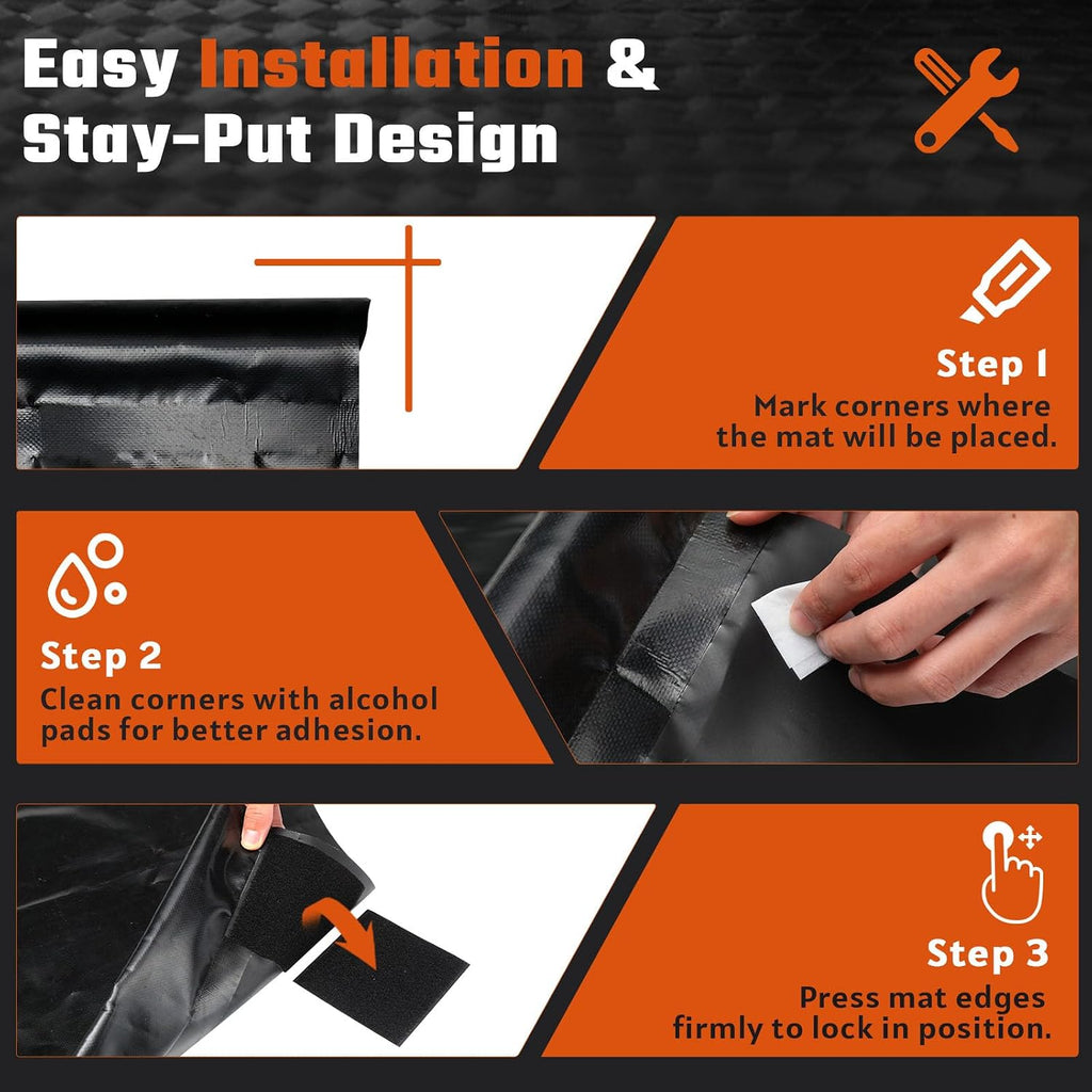 7'9"x16' PVC Garage Containment Parking Mat