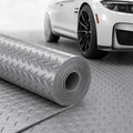 4x10 FT Diamond Plate PVC Garage Floor Mat