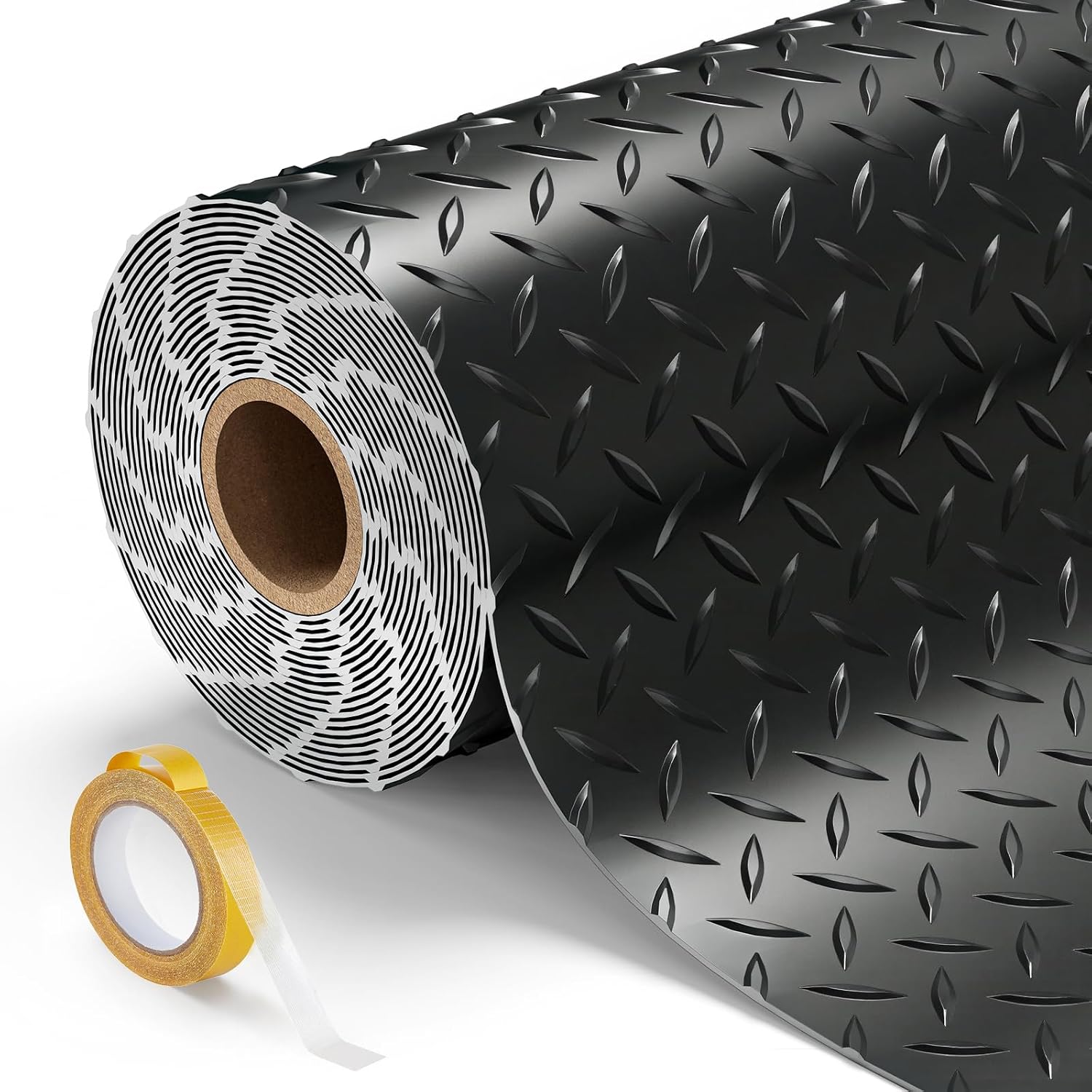 8.2x20 FT Diamond Plate PVC Garage Floor Mat