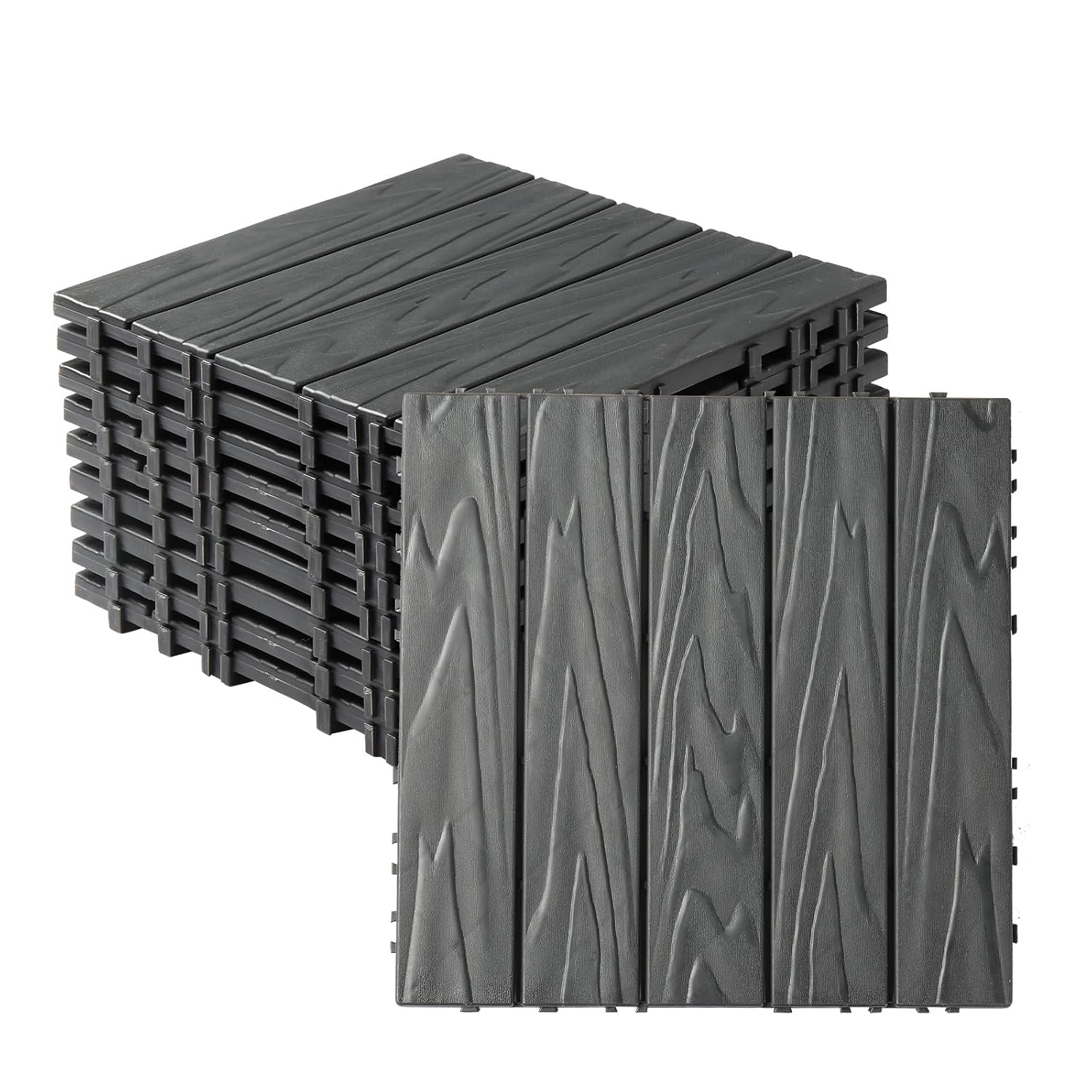 Interlocking Plastic Deck Tiles