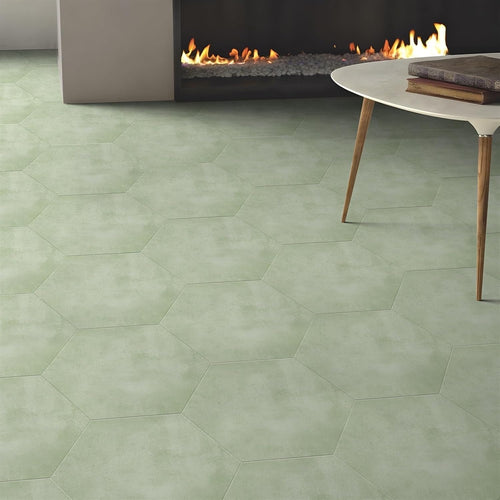 25x30cm Hexagon Peel And Stick Vinyl Floor Tiles 9pcs