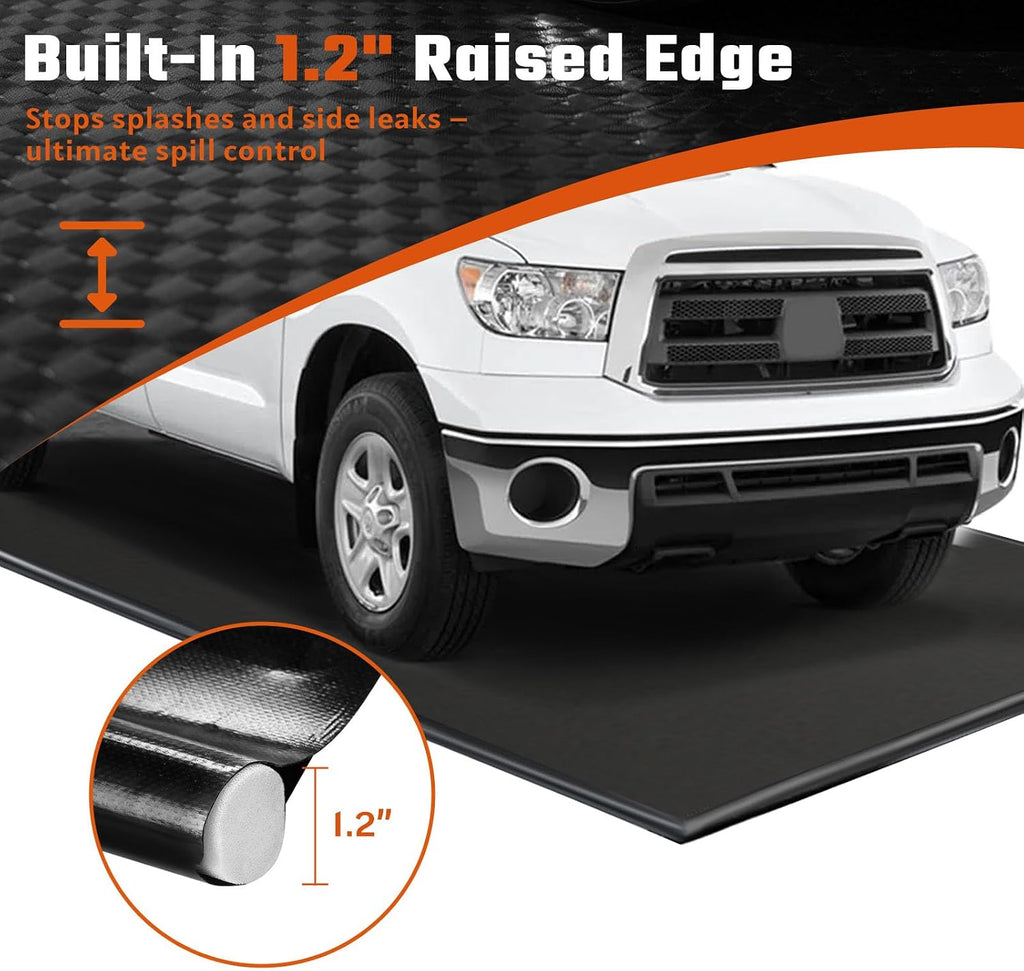 7'9"x16' PVC Garage Containment Parking Mat