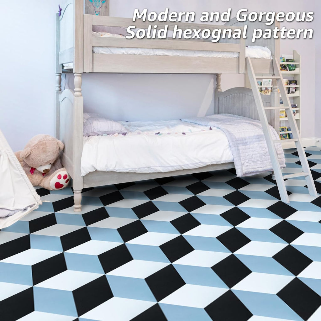 Hexagon Peel And Stick Floor Tiles 30-Pack