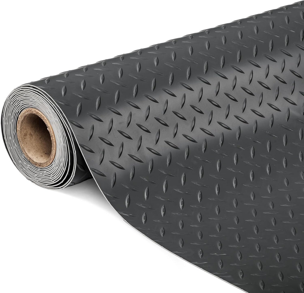 7.5x20FT Diamond Plate PVC Garage Floor Mat