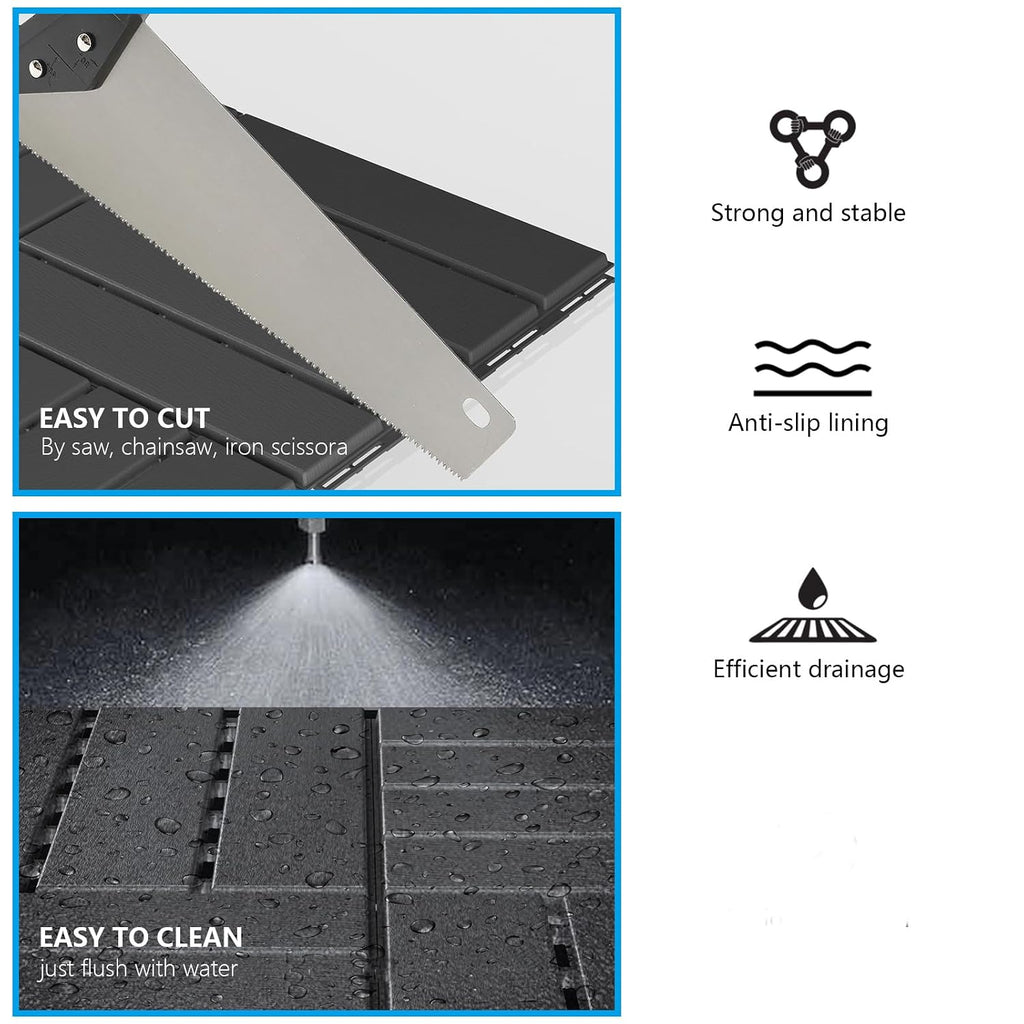 12"x12" Interlocking Patio Deck Tiles