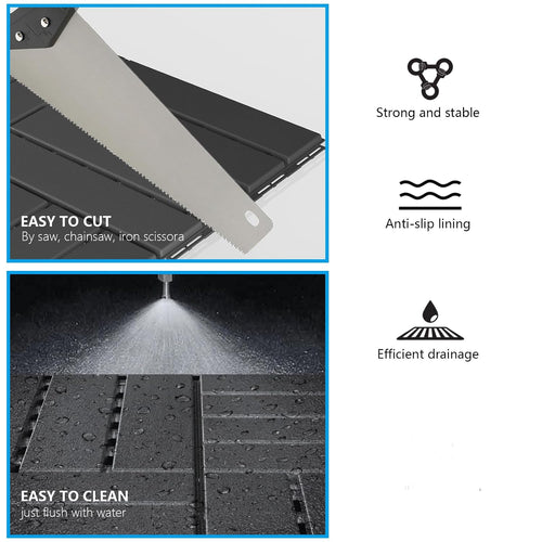 12"x12" Interlocking Patio Deck Tiles