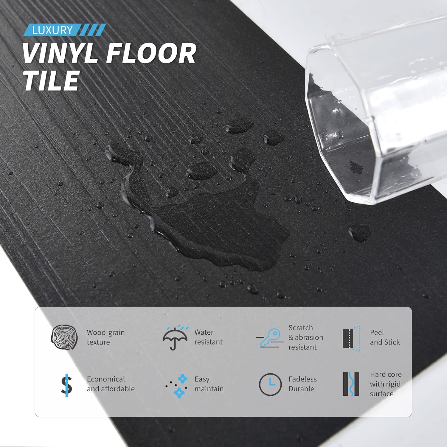 Wood Look Peel And Stick Vinyl Planks 36-Pack