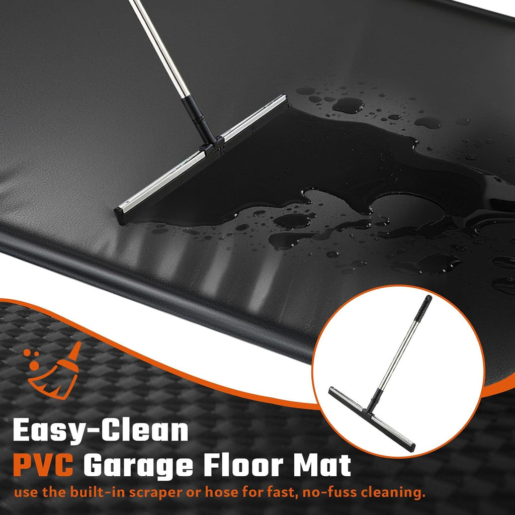 7'9"x16' PVC Garage Containment Parking Mat