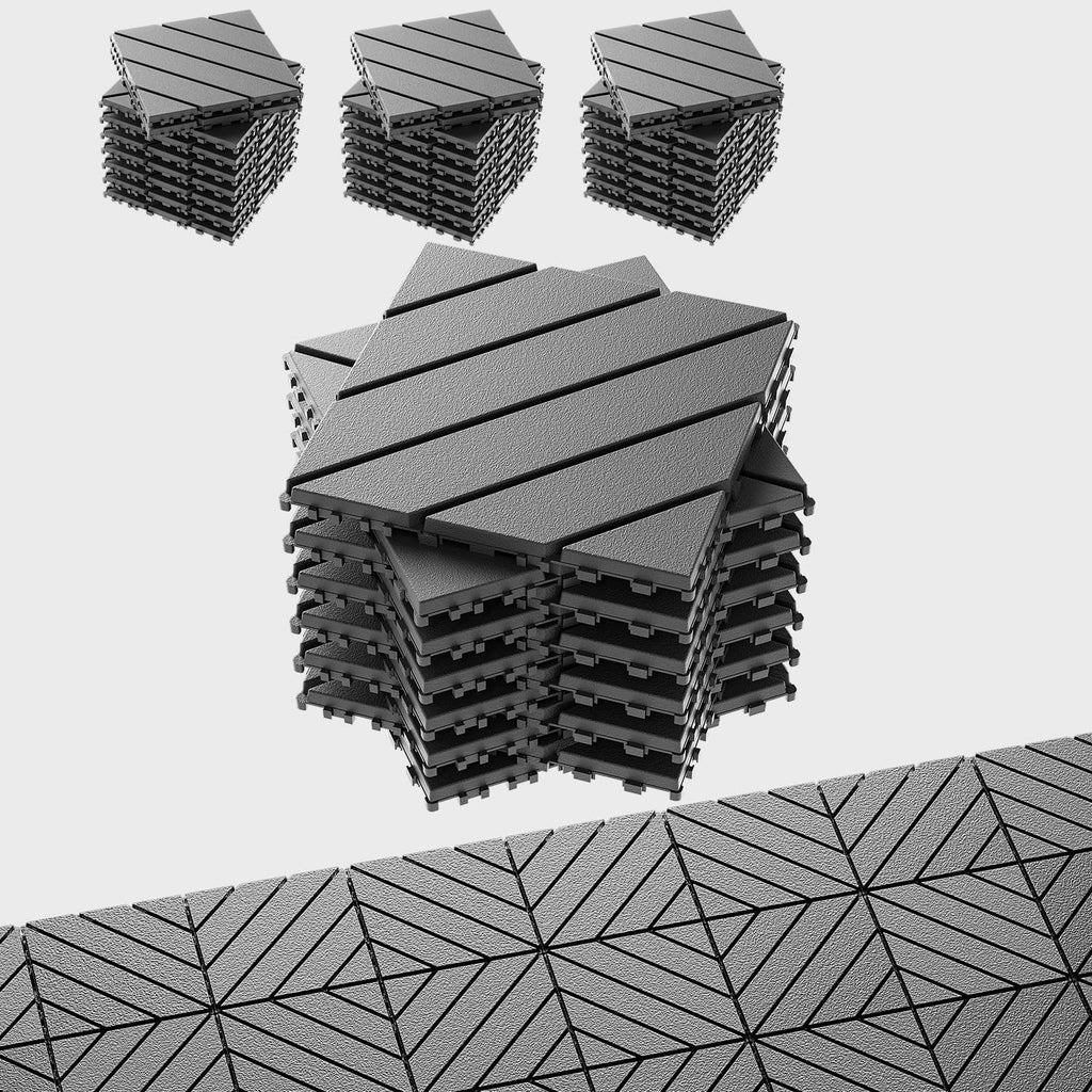 12"x12" Interlocking Patio Deck Tiles