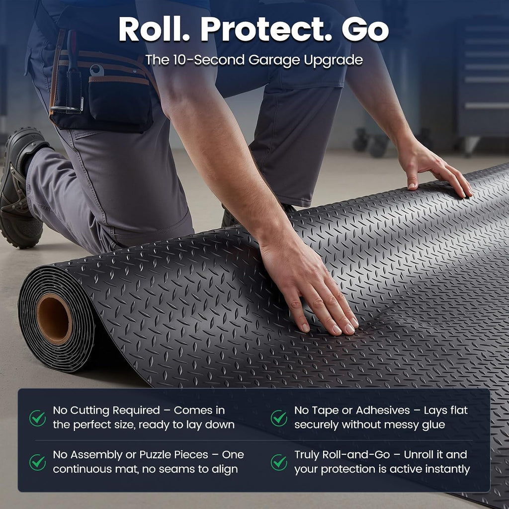 7.5x20ft PVC Garage Containment Mat