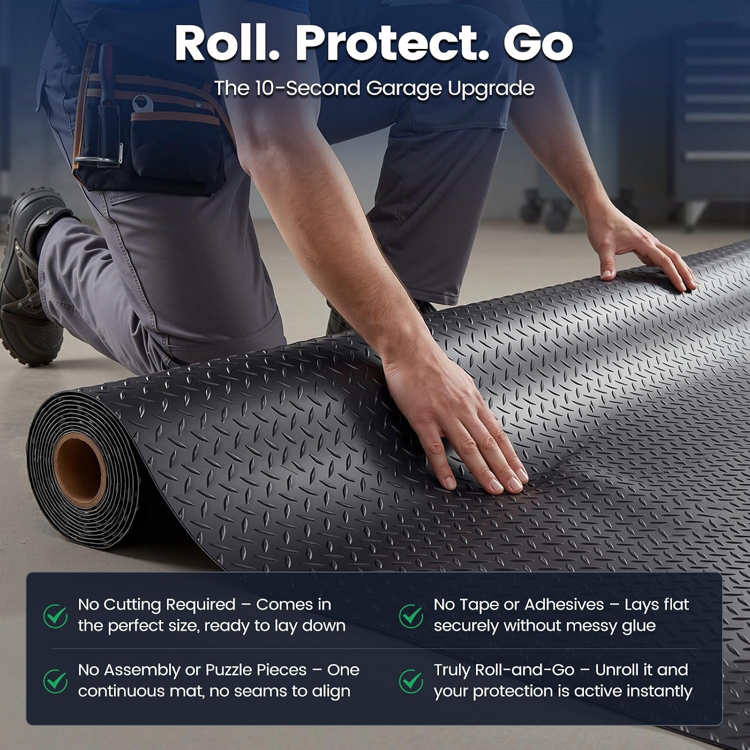 7.5x20ft PVC Garage Containment Mat