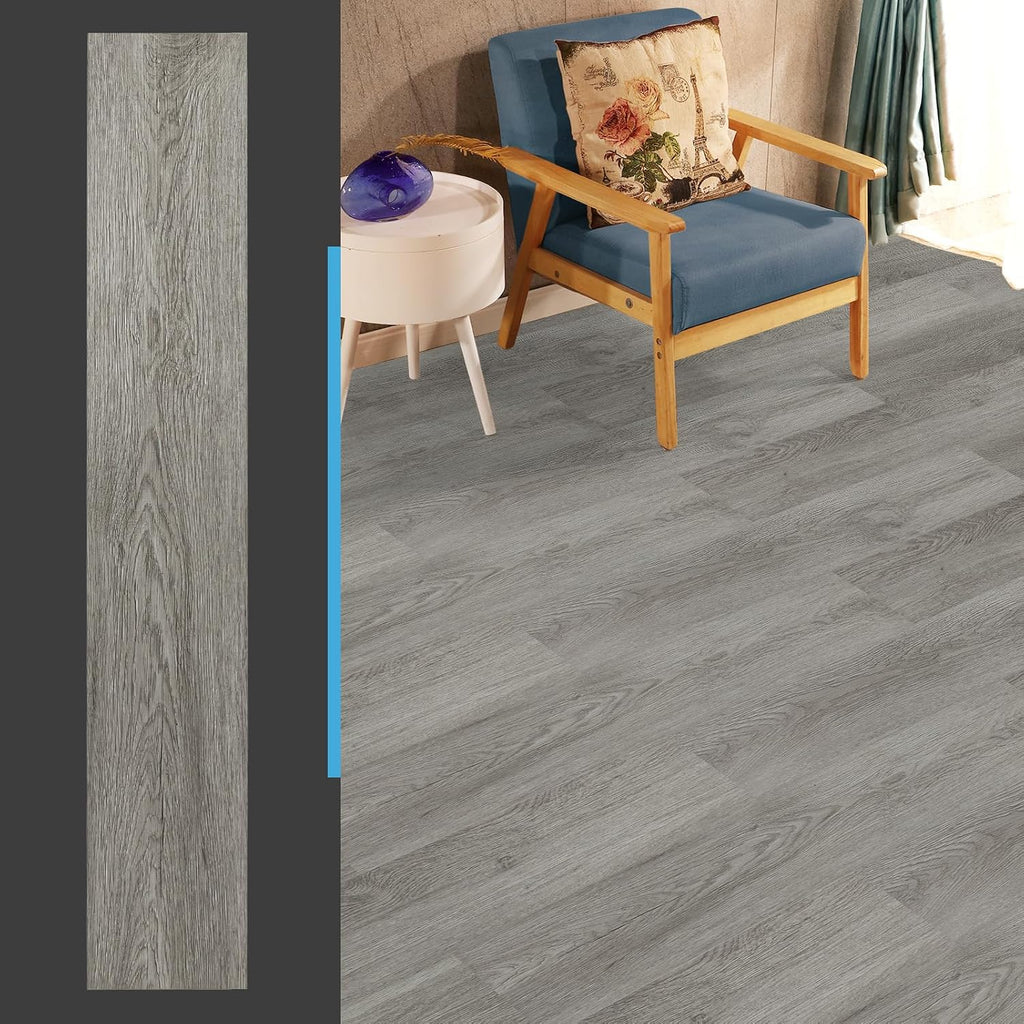Deep Gray Peel And Stick Vinyl Planks 36-Pack