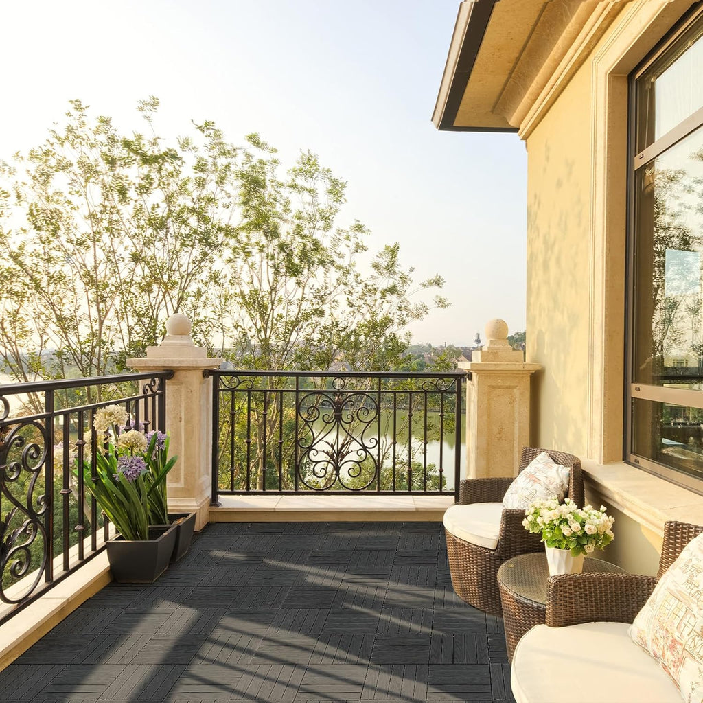 Interlocking Plastic Deck Tiles