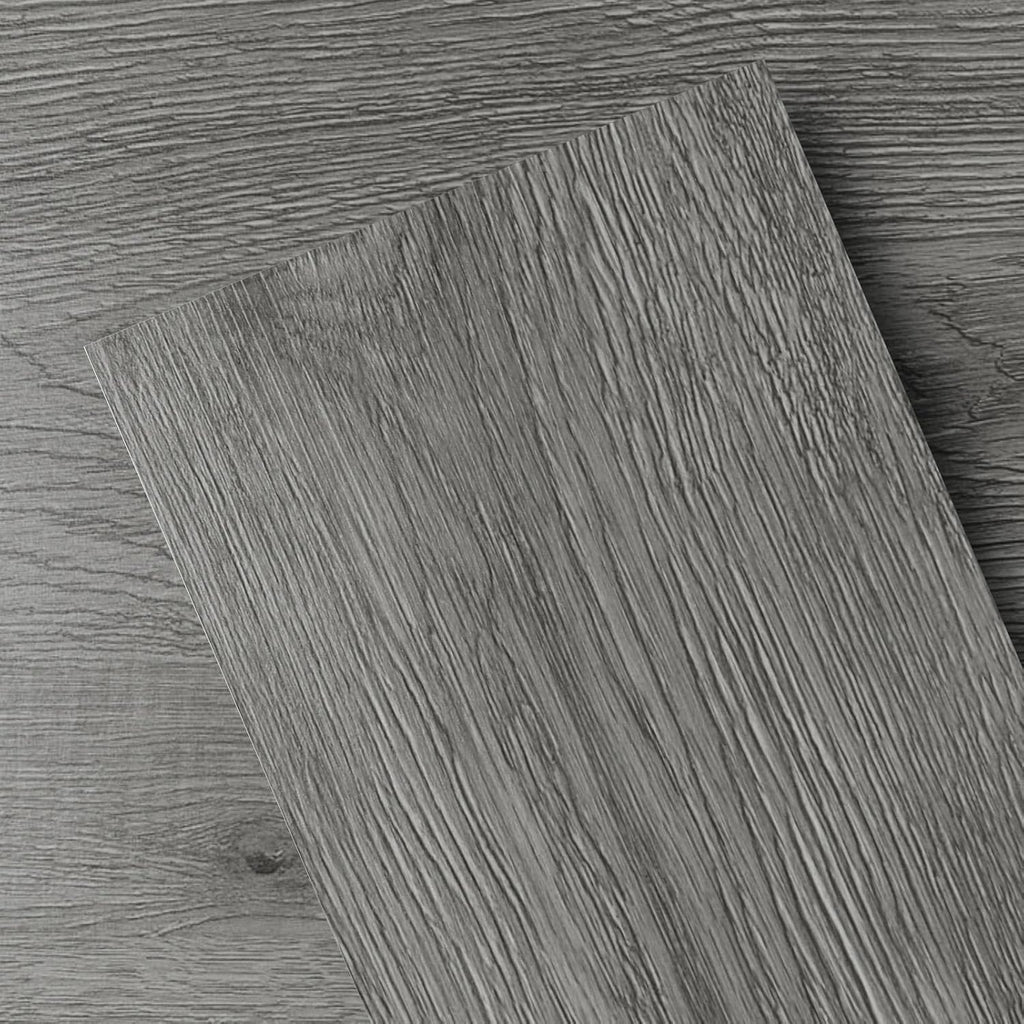 Dark Gray Wood Effect Peel And Stick Vinyl Planks 37-Pack