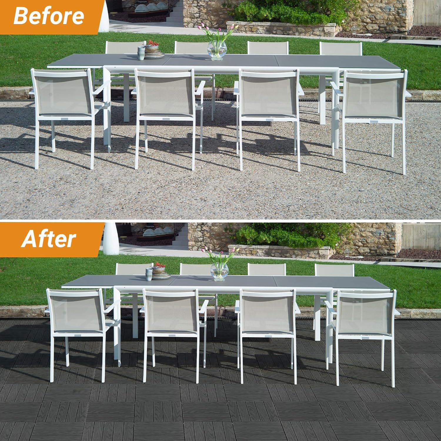 Interlocking Plastic Deck Tiles