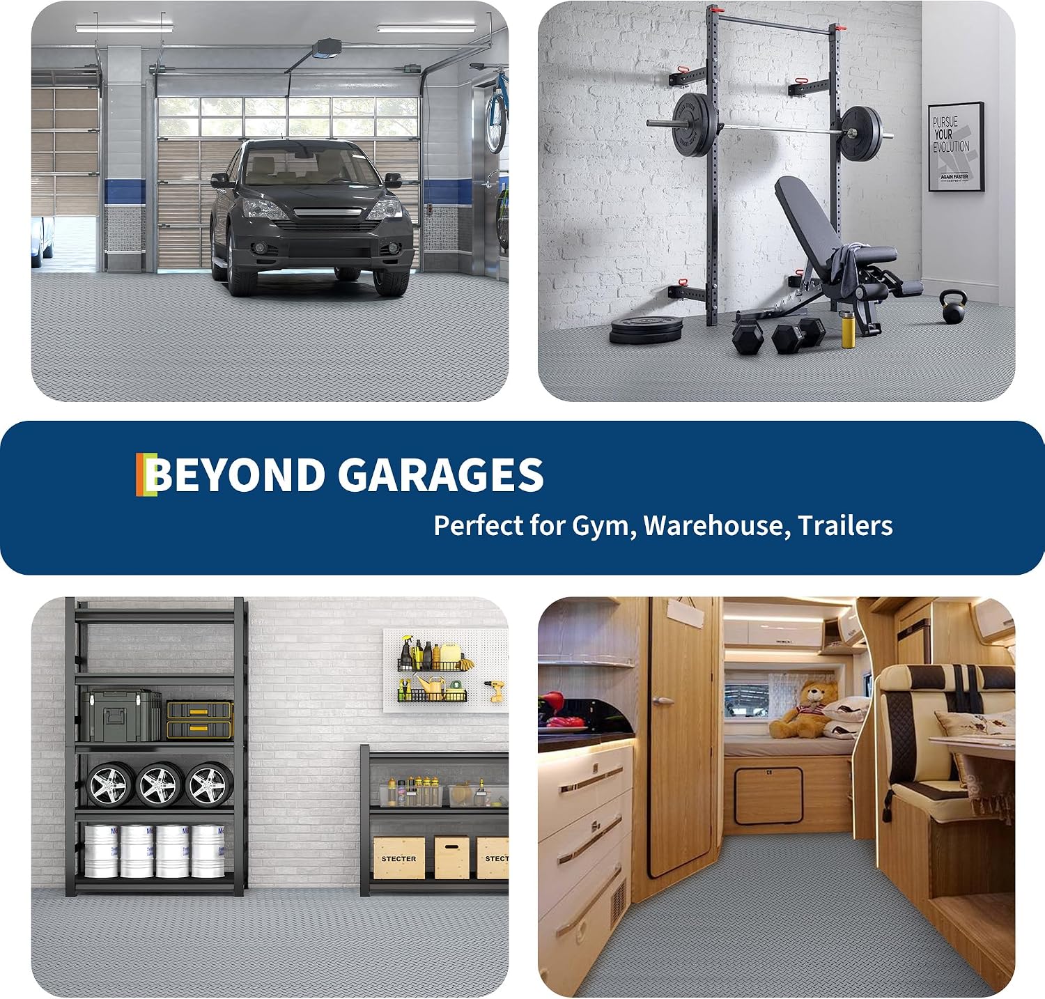 PVC Non-Slip Garage Floor Mat