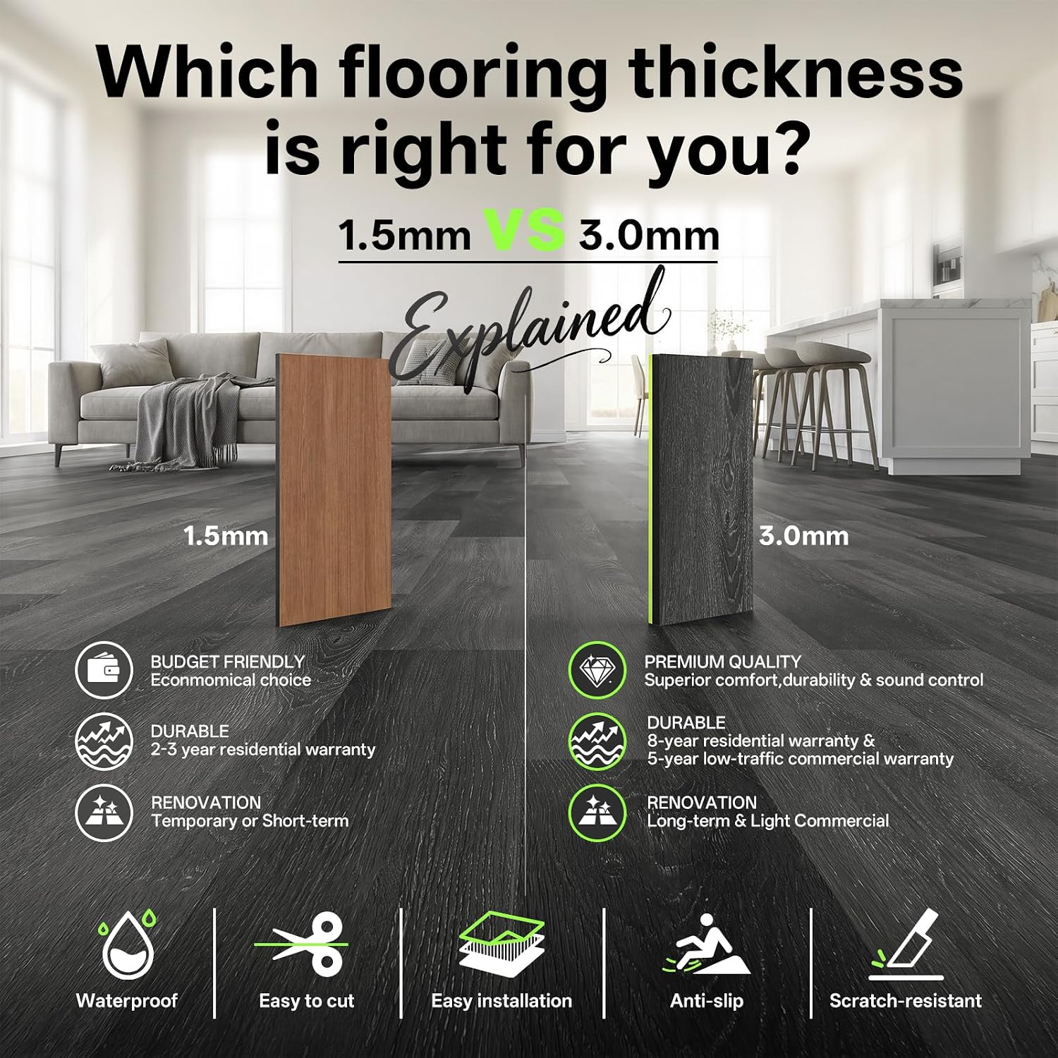 Grey Oak Peel And Stick Vinyl Flooring 28 Planks