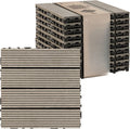Wood Plastic Composite Interlocking Deck Tiles