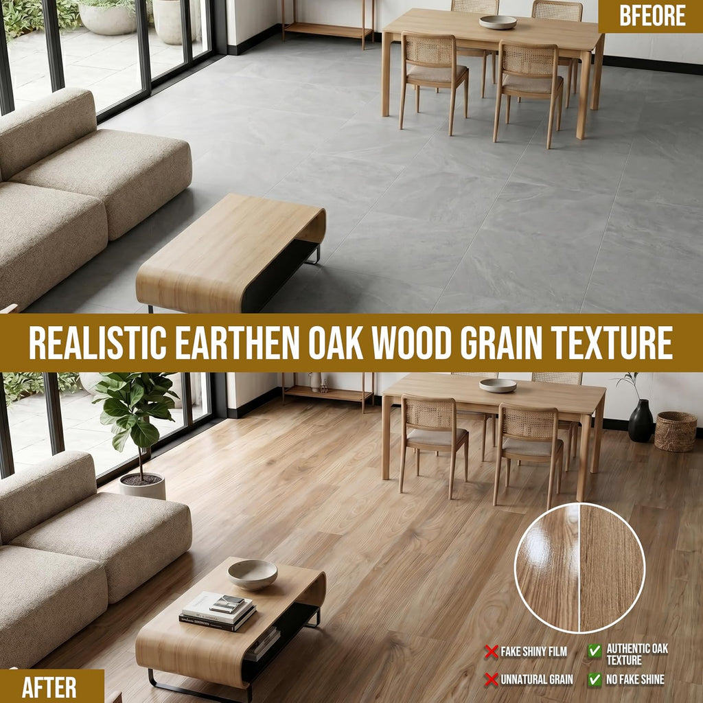Earthen Oak Peel And Stick Vinyl Planks 36 Planks