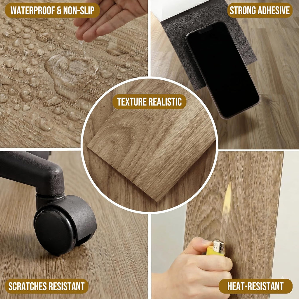 Earthen Oak Peel And Stick Vinyl Planks 36 Planks
