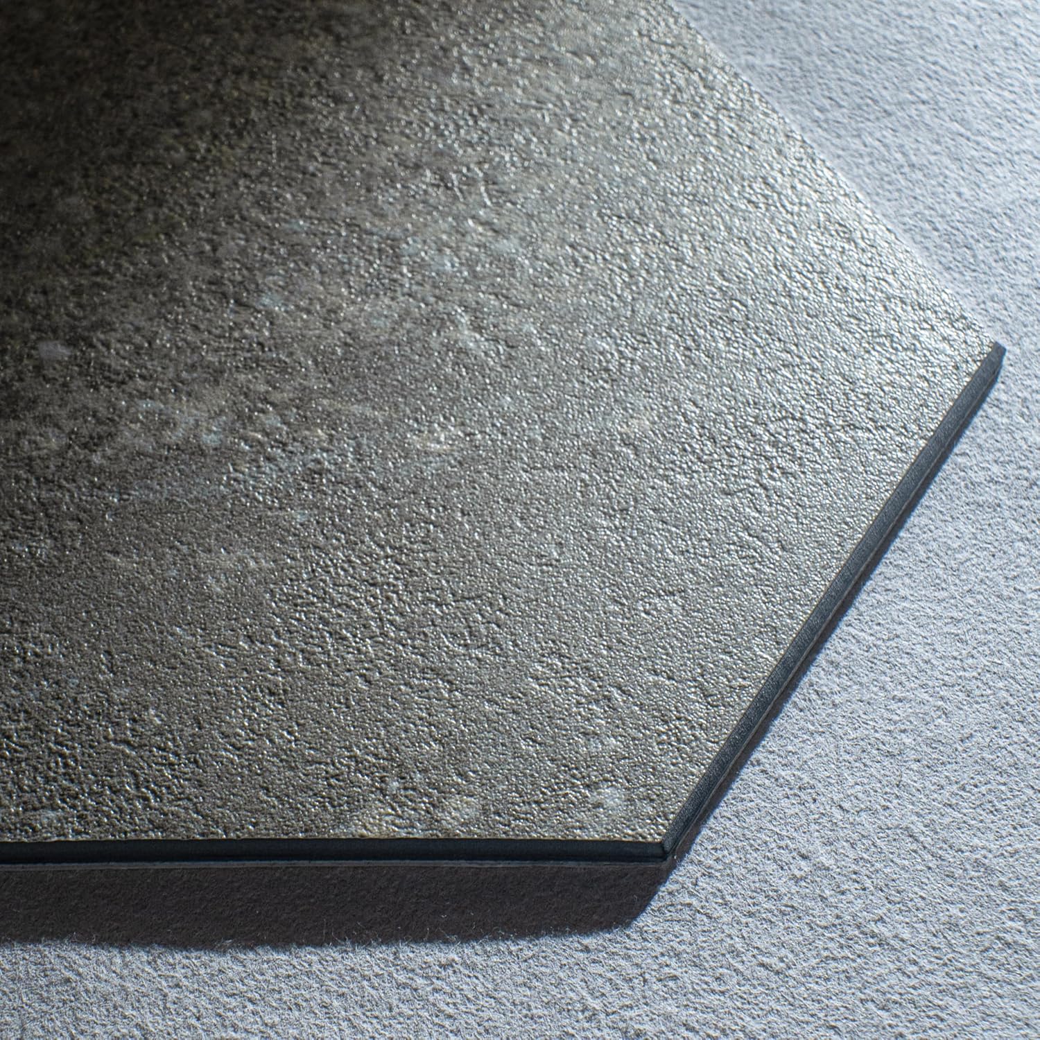 Beige Hexagon Peel And Stick Floor Tile 24-Sheets