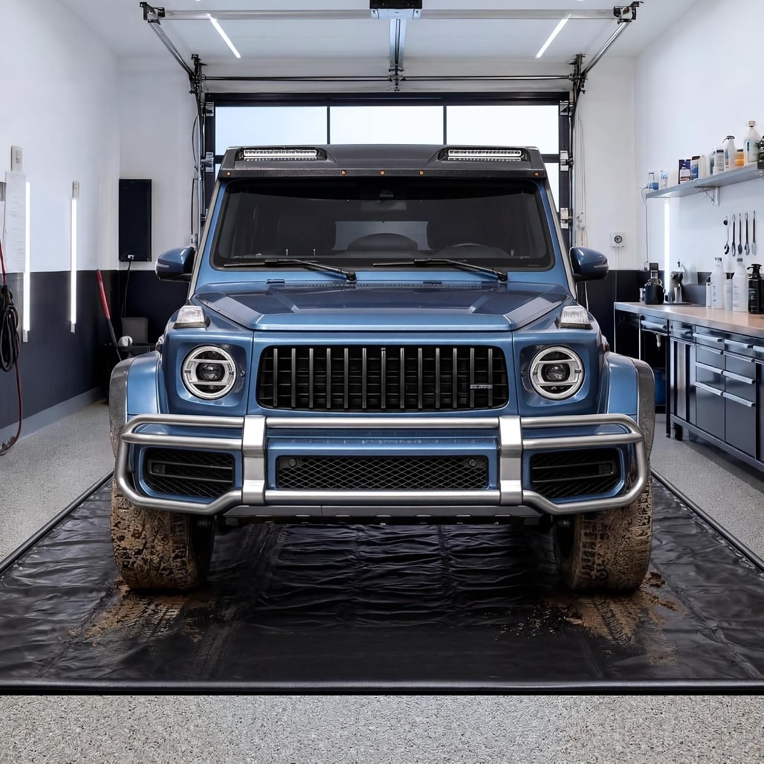 8'6" x 22' PVC Garage Containment Mat